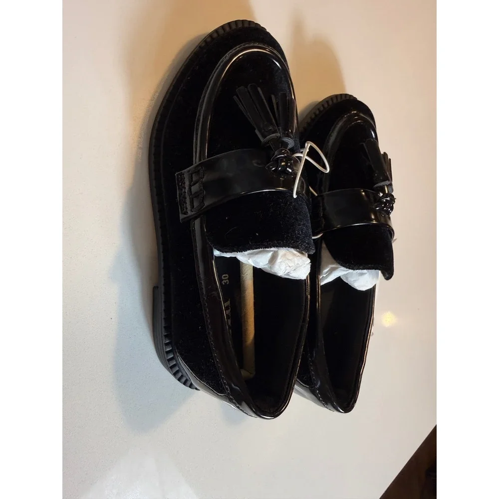Zara black tasseled